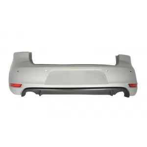 Rear Bumper suitable for VW Golf 6 VI (2008-2012) with Exhaust System and Taillights FULL LED Dynamic Sequential Turning Light GTI Design