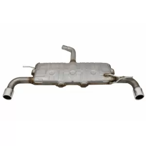 Rear Bumper suitable for VW Golf 6 VI (2008-2012) with Exhaust System and Taillights FULL LED Dynamic Sequential Turning Light GTI Design