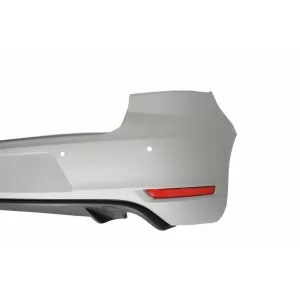 Rear Bumper suitable for VW Golf 6 VI (2008-2012) with Exhaust System and Taillights FULL LED Dynamic Sequential Turning Light GTI Design
