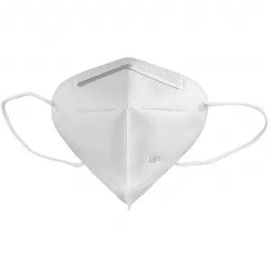 image-19-KN95 White Triangle Face Mask 5 Schichten Unisex Einweg Biegen Metallstreifen-