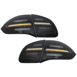 image-43-FULL LED stražnja svjetla prikladna za Porsche Cayenne 958 E2 92A Prefacelift (2010-2014) Crni dim s dinamičkim pokazivačima