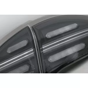 Stopuri FULL LED compatibil cu Porsche Cayenne 958 E2 92A Prefacelift (2010-2014) Negru Smoke cu Indicatoare Dinamice-image-6064695