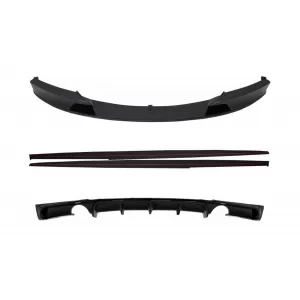 image-58-Hátsó diffúzor két kipufogó kimenettel, első spoilerrel és küszöb spoiler hosszabbítással BMW 3 Sedan F30 F31 (2011-2019) modellekhez, M Performance dizájn