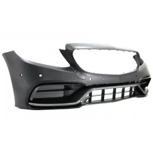 Bara Fata cu Grila cu/fara camera 360 compatibil cu Mercedes C-Class W205 S205 C205 A205 (2014-2018) C63 GT-R Design-image-6064547