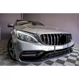 Предна Броня с Хром Решетка подходяща за Mercedes C-Class W205 S205 A205 C205 (2014-2018) C63 Дизайн-image-6086078