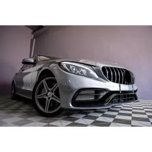 Предна Броня с Хром Решетка подходяща за Mercedes C-Class W205 S205 A205 C205 (2014-2018) C63 Дизайн-image-6086079