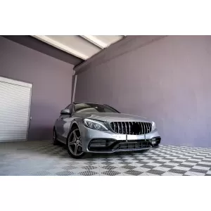 Предна Броня с Хром Решетка подходяща за Mercedes C-Class W205 S205 A205 C205 (2014-2018) C63 Дизайн-image-6086080