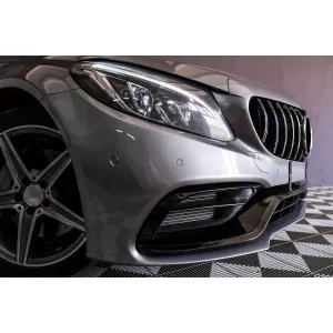 Предна Броня с Хром Решетка подходяща за Mercedes C-Class W205 S205 A205 C205 (2014-2018) C63 Дизайн-image-6086086