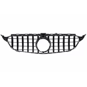 Bara Fata cu Grila Crom si Eleron Portbagaj Negru Lucios compatibil cu Mercedes C-Class C205 (2014-2018) C63 Design-image-6064708