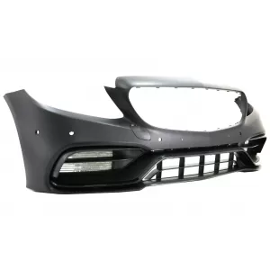 Stoßstange für Mercedes C205 14-18 C63 Look Gitter Heckspoiler Matt-schwarz-image-6064730
