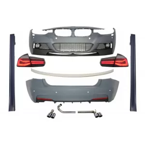 image-35-Komplett Body Kit BMW 3 F30 (2011-2019) modellekhez, M-Performance dizájn, LED hátsó lámpa dinamikus irányjelzővel