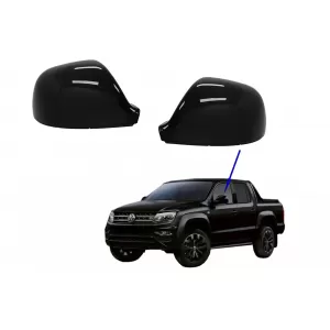 Калъфи за огледала подходящи за VW Amarok (2010-2020) Transporter Multivan T5 Facelift (2010-2015) Transporter T6 (2016-2018) Piano Black-image-6068124