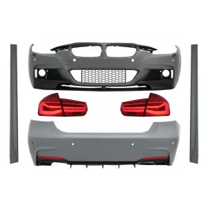 image-40-Body Kit BMW 3 F30 (2011-2019) modellekhez, LED hátsó lámpa dinamikus irányjelzővel, piros-átlátszó, M-Performance LCI dizájn