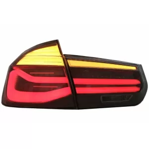 Pachet Exterior compatibil cu BMW Seria 3 F30 (2011-2019) si Stopuri LED Semnal Dinamic Secvential EVO II M3 CS Design Fara Proiectoare-image-6065374