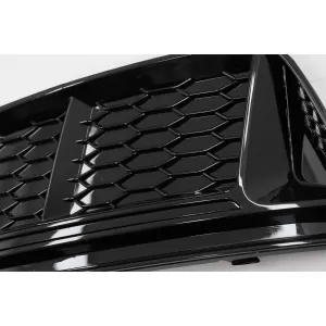 Stoßstangenuntergitter Abdeckungen Seite für Audi A4 B9 16-18 RS4 Look Schwarz-image-6067959