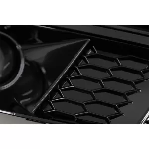 Bumper Lower Grille ACC Covers Side Grilles suitable for Audi A4 B9 Sedan Avant (2016-2018) RS4 Design Black Edition