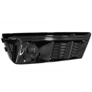 Bumper Lower Grille ACC Covers Side Grilles suitable for Audi A4 B9 Sedan Avant (2016-2018) RS4 Design Black Edition