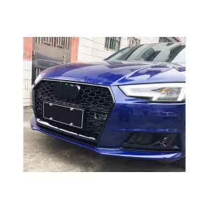 Bumper Lower Grille ACC Covers Side Grilles suitable for Audi A4 B9 Sedan Avant (2016-2018) RS4 Design Black Edition