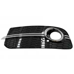 Fog Lamp Covers Side Grilles suitable for Audi Q5 SUV 8R Facelift (2012-2016) RS Design Black & Chrome