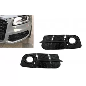 image-16-Poklopac svjetla za maglu Bočne Maske prikladne za Audi Q5 SUV 8R Facelift (2012-2016) Potpuno crni RS Dizjan