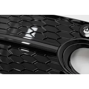 Fog Lamp Covers Side Grilles suitable for Audi Q3 8U (2011-2014) RS Design Piano Black