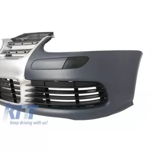 Paraurti anteriore per VW Golf V 5 03-07 Jetta 05-10 Fari Grille GTI R32 Look-image-6108301