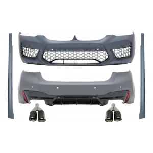 image-52-Body Kit BMW 5 G30 (2017-től) M5 dizájn, dupla iker kipufogóvéggel (szénszálas, matt)