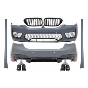 image-53-Komplett Body Kit BMW 5 G30 (2017-től) hűtőrács és dupla ikerkipufogóvég (szénszálas, matt) M5 dizájn
