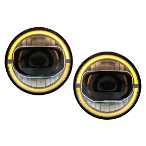 7 colos CREE LED fényszóró DRL Angel Eye Jeep Wrangler JK (2007-2017) modellekhez, 2018+ dizájn-image-6068226