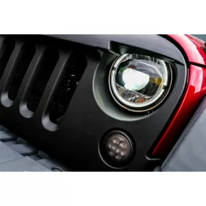 7 colos CREE LED fényszóró DRL Angel Eye Jeep Wrangler JK (2007-2017) modellekhez, 2018+ dizájn-image-6072969