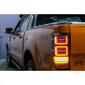 Taillights LED suitable for Ford Ranger (2012-2018) Clear with Sequential Dynamic Turning Lights