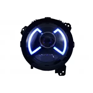 Full LED Headlights suitable for Jeep Wrangler IV JL/JLU (2018-up) Light Bar