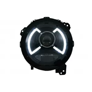 Full LED Headlights suitable for Jeep Wrangler IV JL/JLU (2018-up) Light Bar