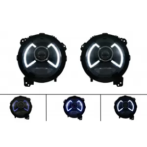 Full LED Headlights suitable for Jeep Wrangler IV JL/JLU (2018-up) Light Bar