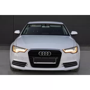 Bumper Lower Grille Covers Side Grilles suitable for Audi A6 C7 4G (2012-2015) Without ACC