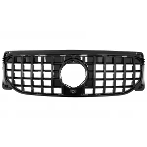 Front Grille suitable for Mercedes GLB-Class X247 (2019-2023) GT-R Panamericana Design Piano Black