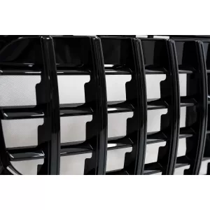 Front Grille suitable for Mercedes GLB-Class X247 (2019-2023) GT-R Panamericana Design Piano Black