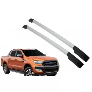 Decorative Roof Rails suitable for Ford Ranger T6 T7 T8 Double Cabin (2012-2020) Silver