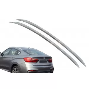 Decorative Roof Rails suitable for BMW X6 F16 (2015-2019) Aluminium