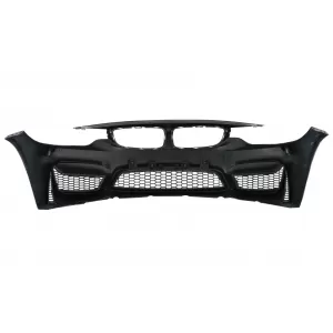 Pachet Exterior Complet compatibil cu BMW Seria 4 F32 F33 (2013-02.2017) M4 Design cu Capota si Aripi Laterale Negru-image-6067091