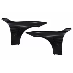 Pachet Exterior Complet compatibil cu BMW Seria 4 F32 F33 (2013-02.2017) M4 Design cu Capota si Aripi Laterale Negru-image-6067097