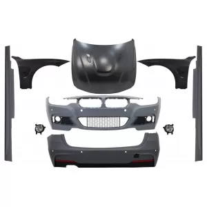 image-5-Body Kit BMW 3 Touring F31 (2011-2019) modellekhez, M-Technik dizájn, első sárvédők és motorháztető