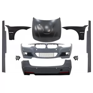 image-6-Body Kit BMW 3 Touring F31 (2011-2017.02) modellekhez, M-Technik dizájn, króm első sárvédők és motorháztető
