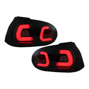 image-9-Led traka stražnjih svjetala prikladna za VW Golf V 5 (2004-2009) Smoke Black Urban Stil
