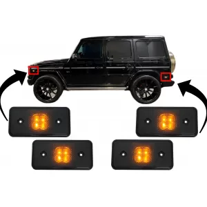 image-73-Első és hátsó LED oldalhelyzetjelző Mercedes Benz G-osztály W463 (2002-2014), füst
