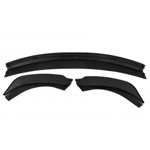 Front Bumper Spoiler Lip suitable for Tesla Model 3 (2017-up) Piano Black Add-on