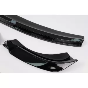 Front Bumper Spoiler Lip suitable for Tesla Model 3 (2017-up) Piano Black Add-on