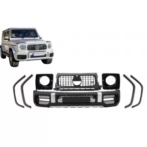 image-78-Stoßstange für Mercedes G-Klasse W463 W464 2018+ Gitter Radkästen G63-Look