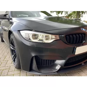 Front Bumper Lip Spoiler suitable for BMW F80 M3 Sedan F82 M4 Coupe F83 M4 Cabrio (2014-2019)