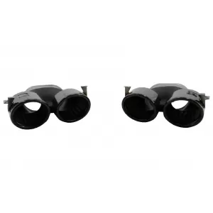Rear Bumper Valance Diffuser suitable for Mercedes A-Class W177 Hatchback (2018-Up) Black Exhaust Muffler Tips